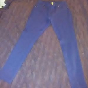 Navy blue stretchy jeans